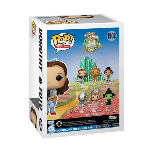 The Wizard of Oz 85th Anniversary Dorothy and Toto Funko Pop! Vinyl Figure #1502 and Buddy