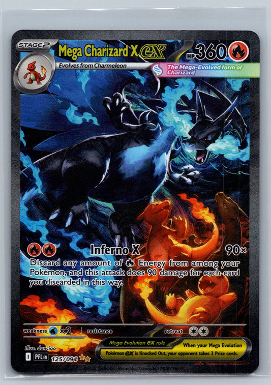 Mega Charizard X ex Special Illustration Rare ME02: Phantasmal Flames 125/094 NM
