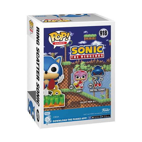 Sonic the Hedgehog Ring Scatter Sonic Funko Pop! Vinyl Figure #918 - Previews Exclusive