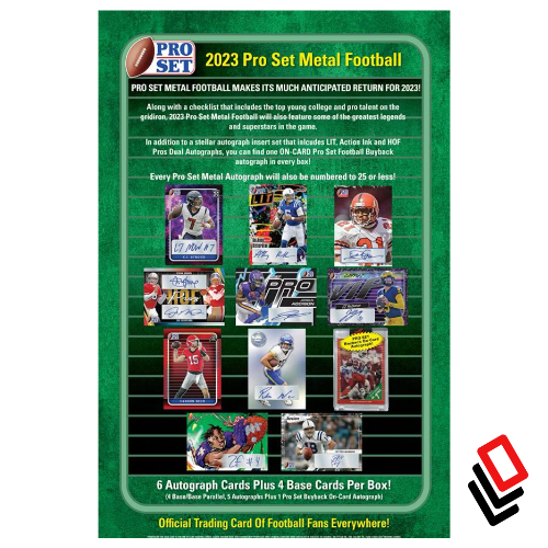 2023 Leaf Pro Set Metal Football Hobby Box