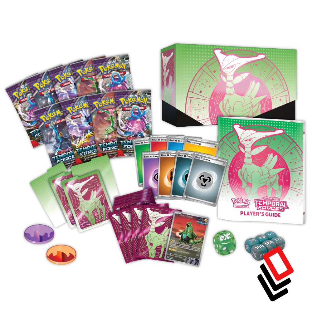 Pokémon TCG: Scarlet & Violet-Temporal Forces Elite Trainer Box (Iron Leaves)