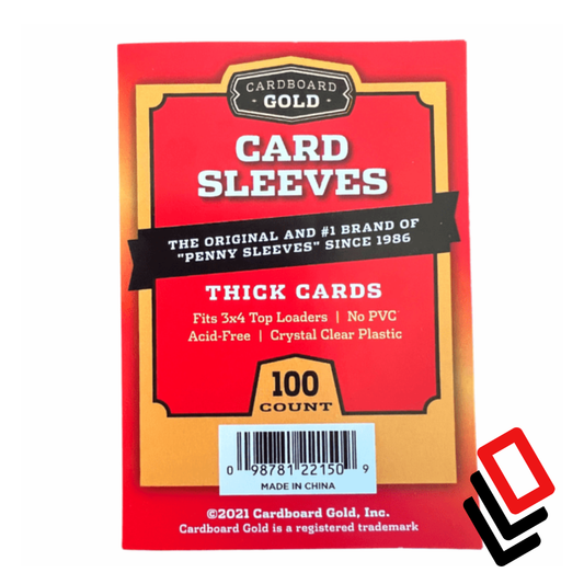Cardboard Gold Thick Card Sleeves for Thicker Cards
