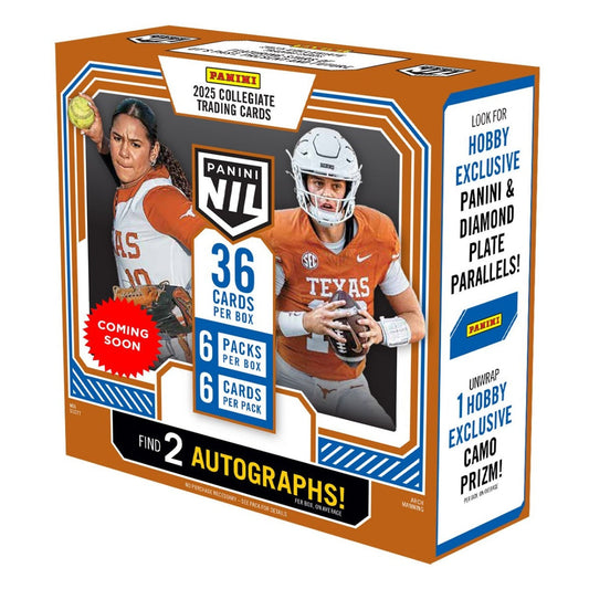 2025 Panini University of Texas NIL Hobby Trading Card Box