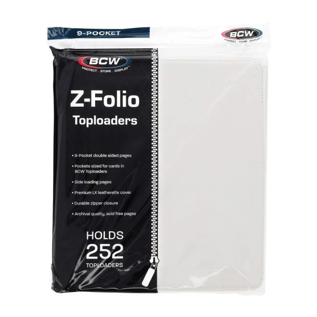BCW Z-Folio 9-Pocket LX Toploader Binder
