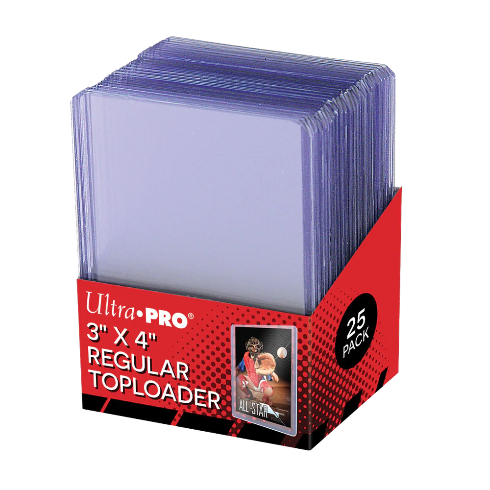 Ultra Pro 3" x 4" Clear Regular Toploaders 25 Count